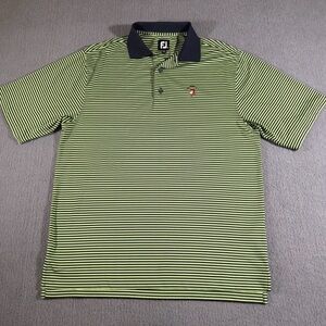 Footjoy‎ Stripe Polo Gasparilla Inn Shirt Mens Medium Golf Performance Stretch
